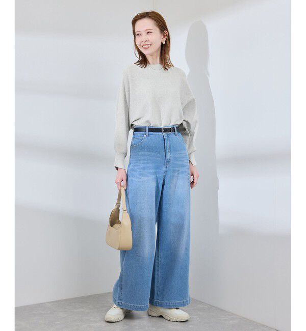 Rope&rsquo;Picnic「【洗濯機OK】ラメ混ドルマンニットプルオーバー」|ニット・セーター|