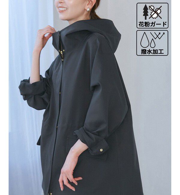 Rope&rsquo;Picnic「【花粉ガード・撥水加工】ミドル丈マウンテンパーカ スプリングコート」|その他|コンメイン