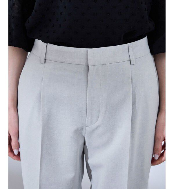 Rope&rsquo;Picnic「【UV対応】【リネンライク・シリーズ】テーパードパンツ/通勤・セットアップ対応」|チノ|