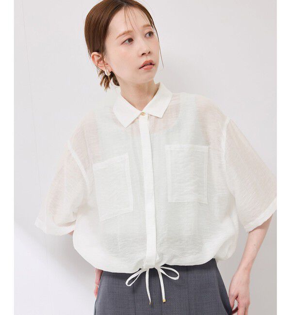 Rope&rsquo;Picnic「【emur/エミュール】シアーリネンタンブラーシャツ」|シャツ・ブラウス|
