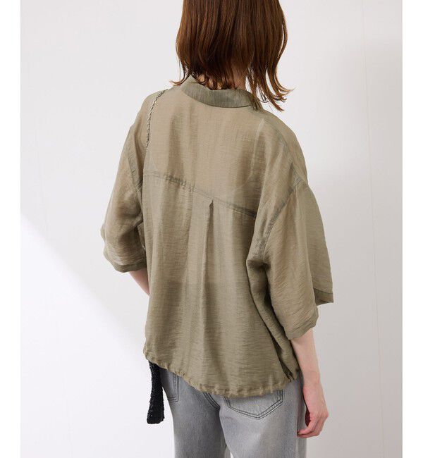 Rope&rsquo;Picnic「【emur/エミュール】シアーリネンタンブラーシャツ」|シャツ・ブラウス|