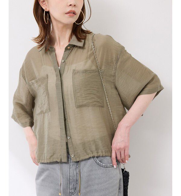 Rope&rsquo;Picnic「【emur/エミュール】シアーリネンタンブラーシャツ」|シャツ・ブラウス|
