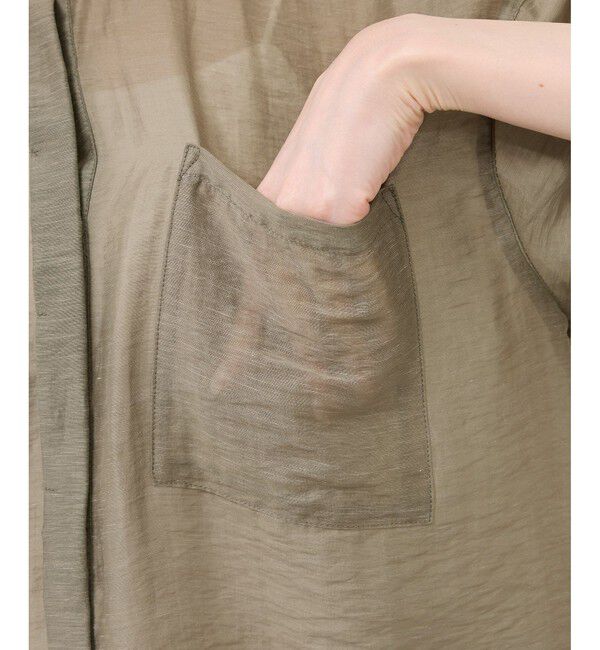 Rope&rsquo;Picnic「【emur/エミュール】シアーリネンタンブラーシャツ」|シャツ・ブラウス|