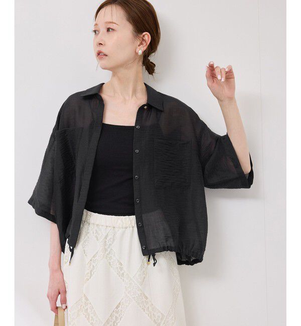 Rope&rsquo;Picnic「【emur/エミュール】シアーリネンタンブラーシャツ」|シャツ・ブラウス|