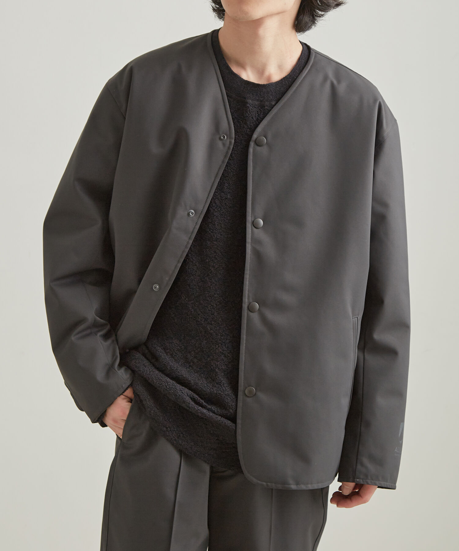 ADAM ET ROPE'「【ALLIED/アライド】 LOFTECH ノーカラージャケット ブルゾン / 撥水性 / 保温性」|ノーカラージャケット|