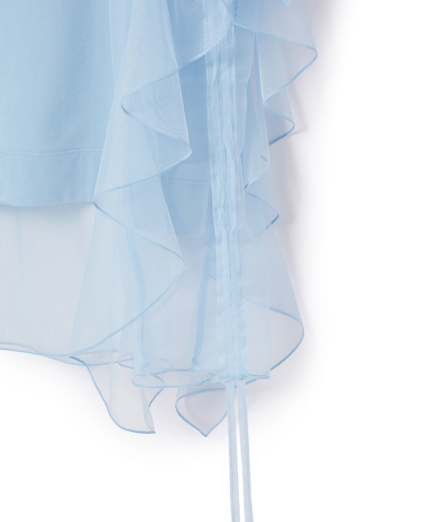 ADAM ET ROPE'「【再入荷・洗える・サステナブル】ギャザーチュールトップス」|その他|