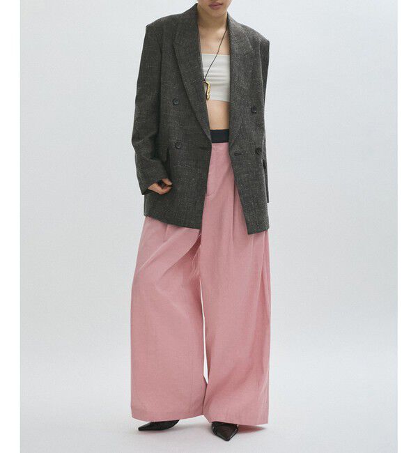 ADAM ET ROPE'「【EMOELLE】シルクネップテーラードジャケット」|テーラードジャケット|