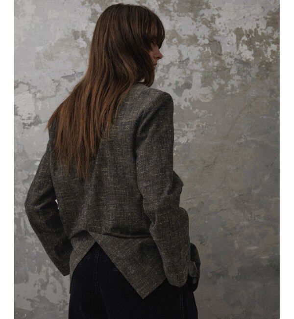 ADAM ET ROPE'「【EMOELLE】シルクネップテーラードジャケット」|テーラードジャケット|