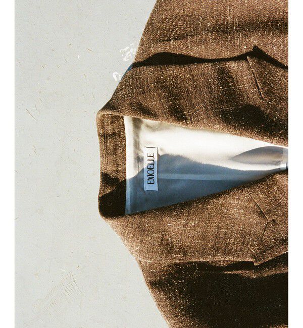 ADAM ET ROPE'「【EMOELLE】シルクネップテーラードジャケット」|テーラードジャケット|