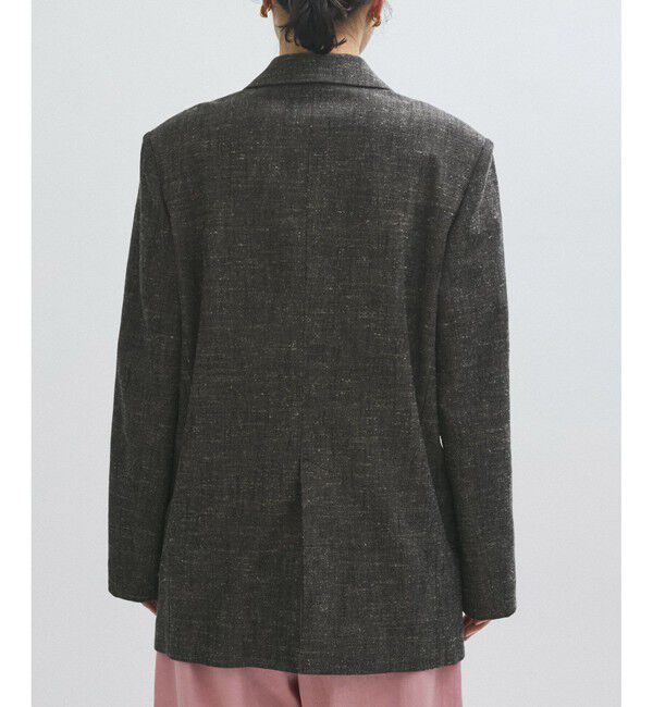 ADAM ET ROPE'「【EMOELLE】シルクネップテーラードジャケット」|テーラードジャケット|