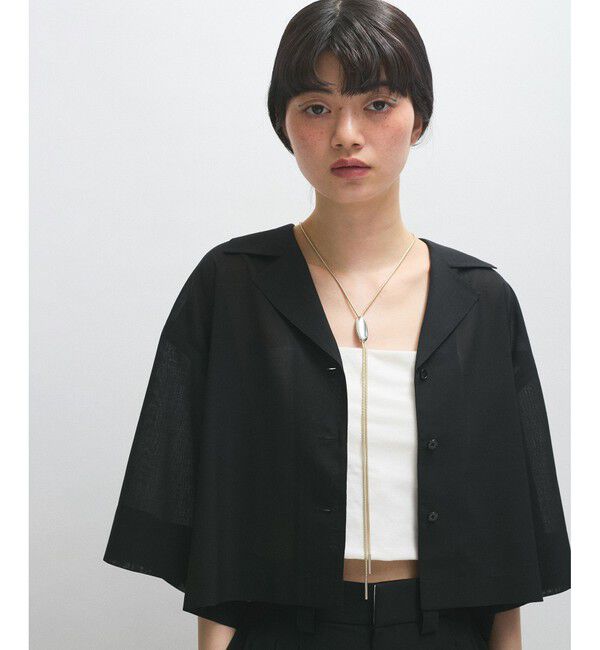 ADAM ET ROPE'「【接触冷感】ショートシャツジャケット」|シャツ・ブラウス|