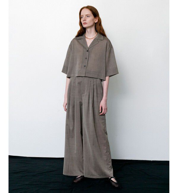 ADAM ET ROPE'「【接触冷感】ショートシャツジャケット」|シャツ・ブラウス|