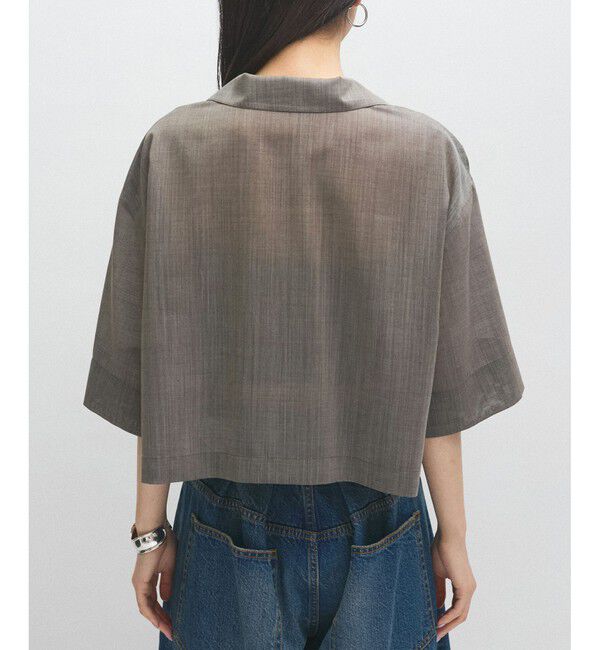 ADAM ET ROPE'「【接触冷感】ショートシャツジャケット」|シャツ・ブラウス|