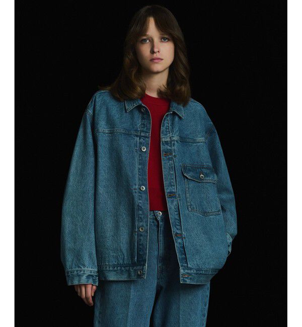 ADAM ET ROPE'「ブリーチ デニムジャケット / ADAM ET ROPE' JEANS -PERS-」|デニムジャケット|
