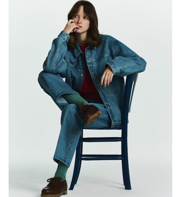 ADAM ET ROPE'「ブリーチ デニムジャケット / ADAM ET ROPE' JEANS -PERS-」|デニムジャケット|