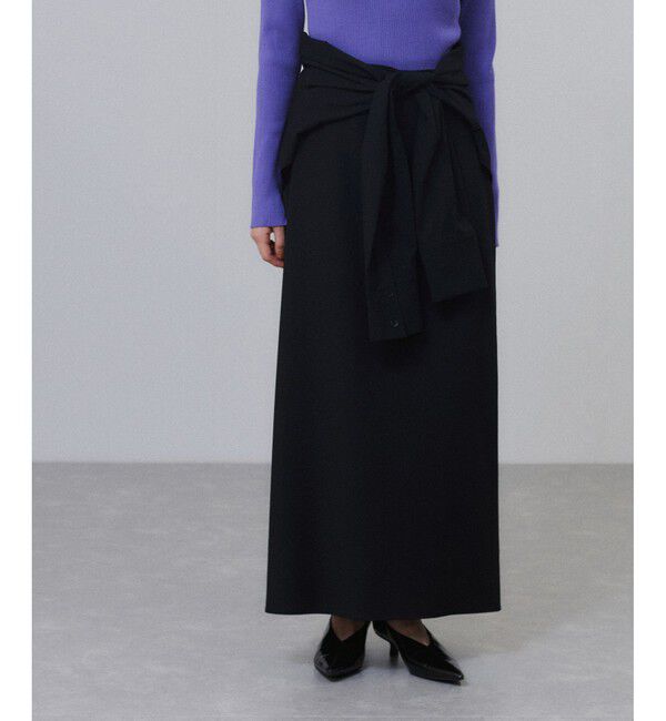 ADAM ET ROPE'「【一部WEB限定カラー】・【接触冷感】マルチWAYレイヤードシャツスカート」|スカート|