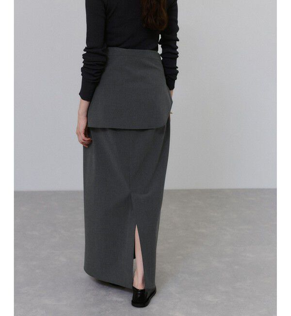 ADAM ET ROPE'「【一部WEB限定カラー】・【接触冷感】マルチWAYレイヤードシャツスカート」|スカート|