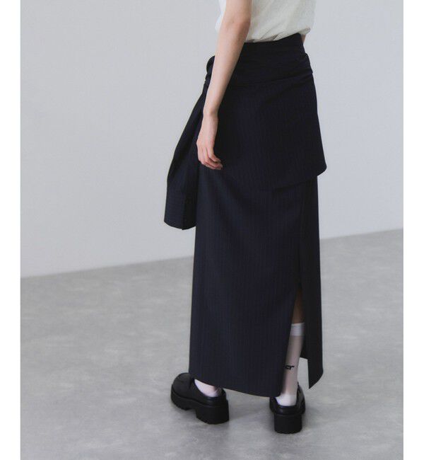 ADAM ET ROPE'「【一部WEB限定カラー】・【接触冷感】マルチWAYレイヤードシャツスカート」|スカート|