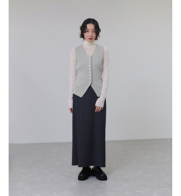 ADAM ET ROPE'「【一部WEB限定カラー】・【接触冷感】マルチWAYレイヤードシャツスカート」|スカート|