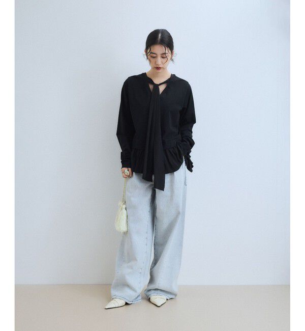 ADAM ET ROPE'「【WEB限定】2WAYバックリボントップス」|Tシャツ・カットソー|