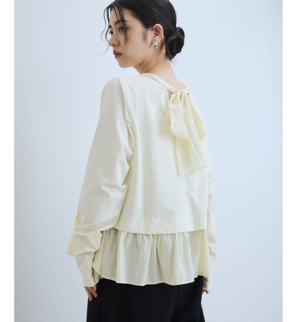 ADAM ET ROPE'「【WEB限定】2WAYバックリボントップス」|Tシャツ・カットソー|