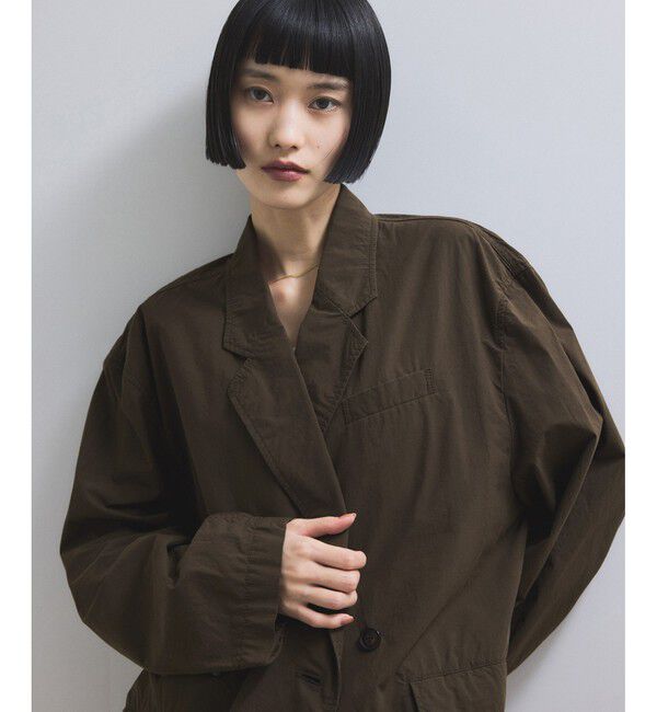 ADAM ET ROPE'「【WEB限定】ダブルブレストシャツジャケット」|テーラードジャケット|