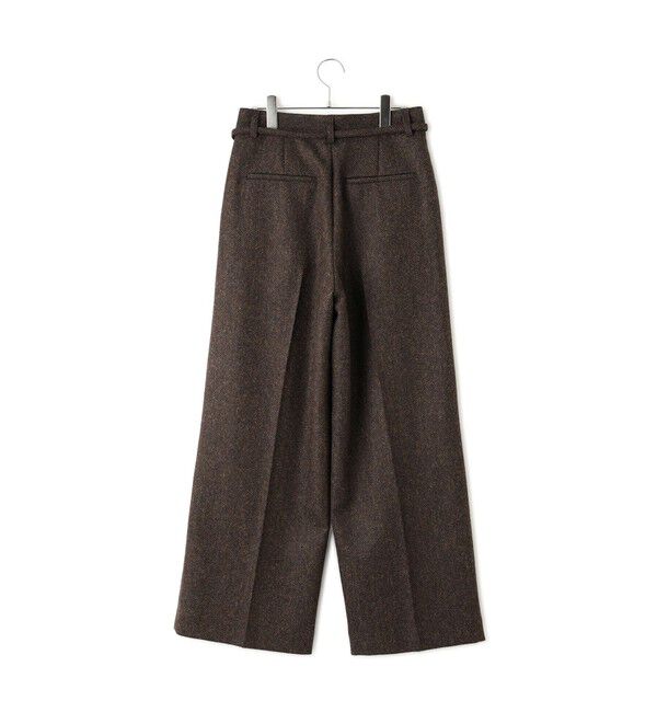 ADAM ET ROPE'「【EMOELLE】へリンボーンワイドパンツ」|チノ|