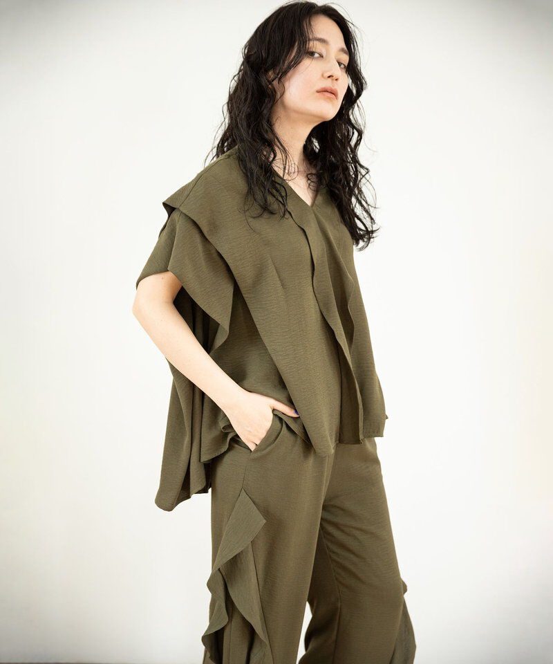  「タックボリュームブラウス」|シャツ・ブラウス|