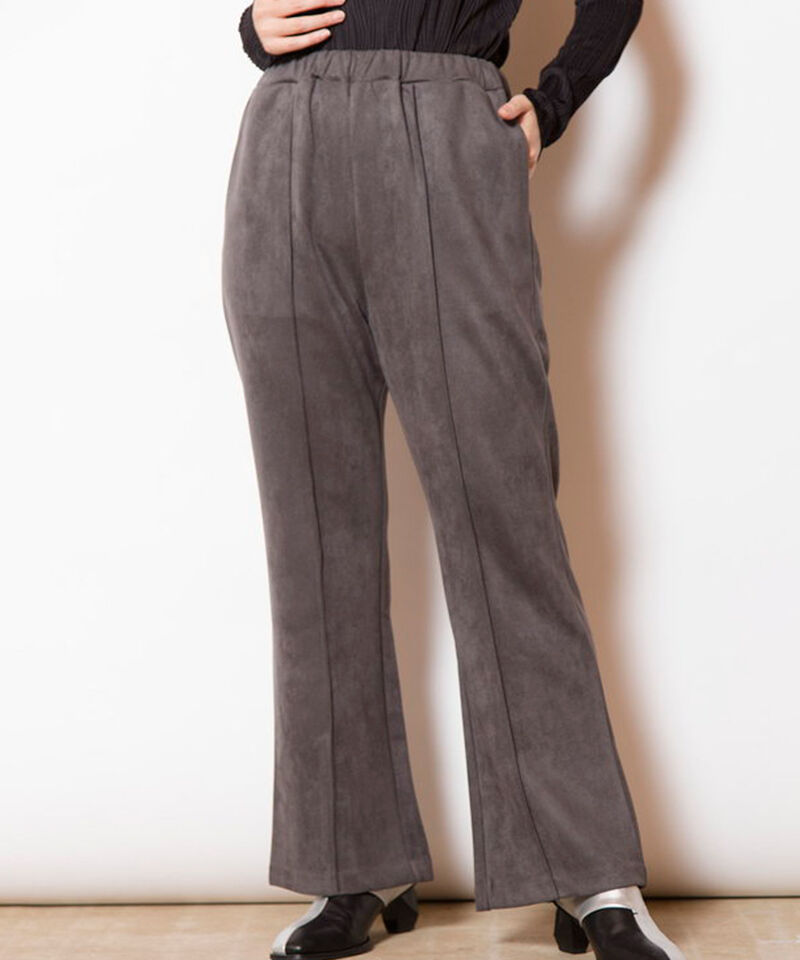  「セミフレアーバックスリットパンツ」|その他|CHARCOAL