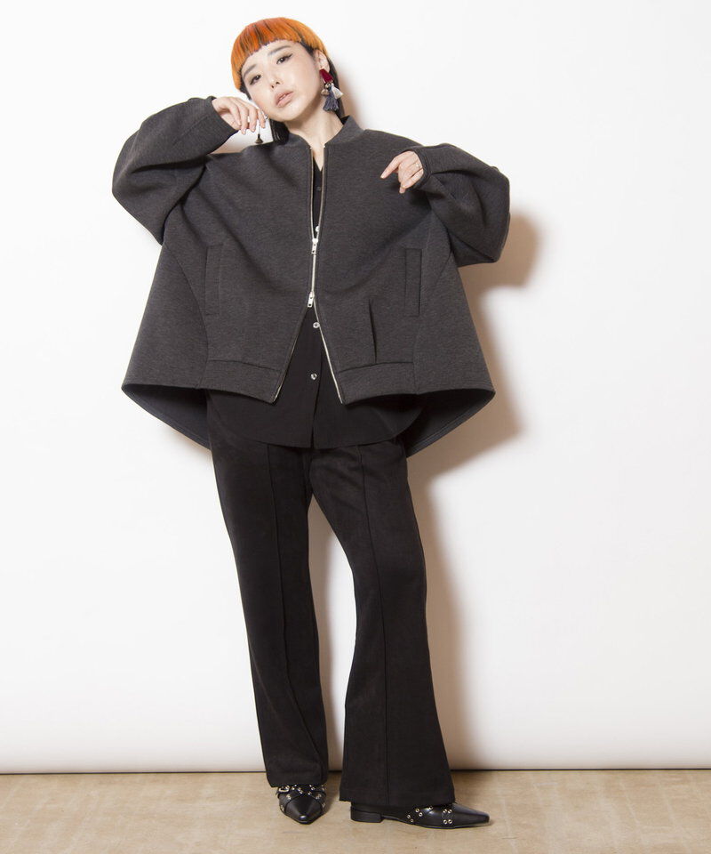  「セミフレアーバックスリットパンツ」|その他|