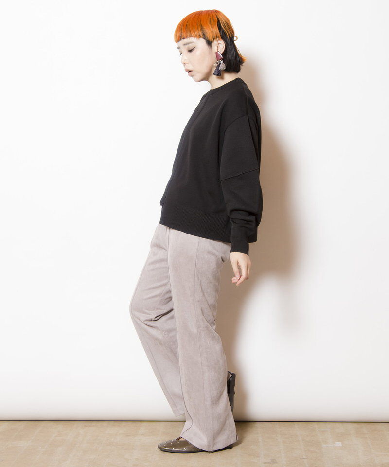  「セミフレアーバックスリットパンツ」|その他|