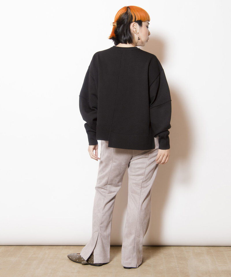  「セミフレアーバックスリットパンツ」|その他|