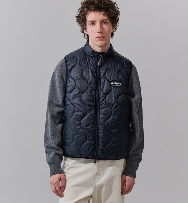  「WILD THINGS | 〈別注〉 リバーシブル 中綿ベスト MEN」|その他|BLACK系1