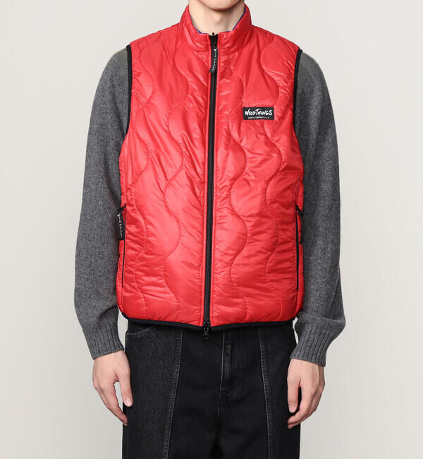  「WILD THINGS | 〈別注〉 リバーシブル 中綿ベスト MEN」|その他|RED系1