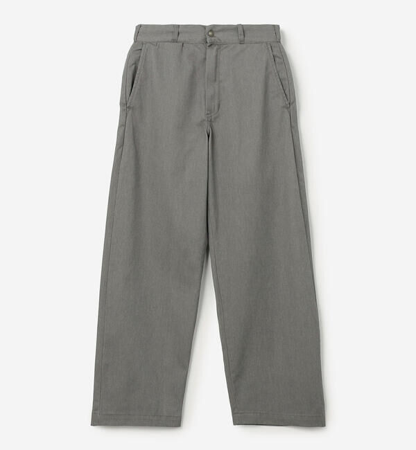  「TUF-NUT | T/C TWILL WIDE WORK TROUSERS MEN」|チノ|GREY