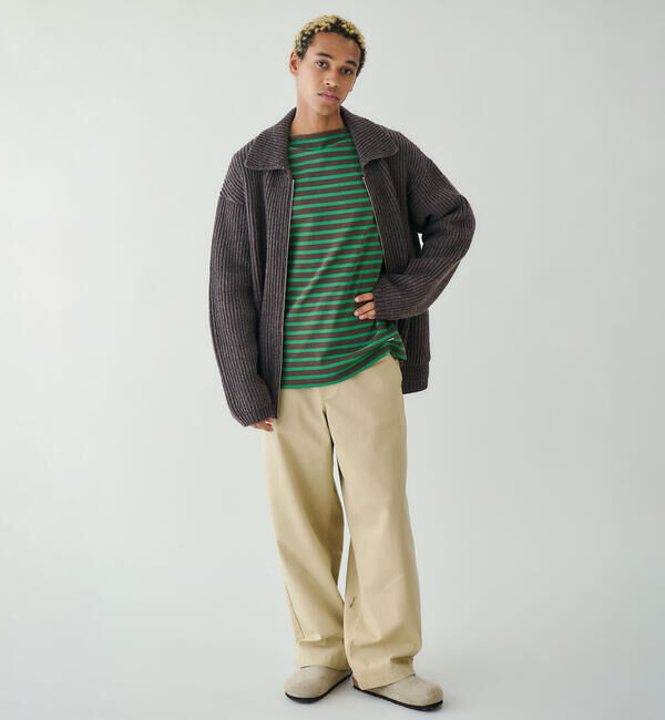  「TUF-NUT | T/C TWILL WIDE WORK TROUSERS MEN」|チノ|