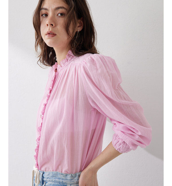  「フリルギャザーブラウス」|シャツ・ブラウス|