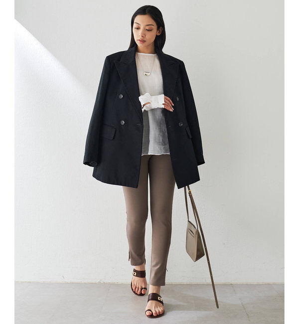  「クルーネックラミーブラウス」|シャツ・ブラウス|