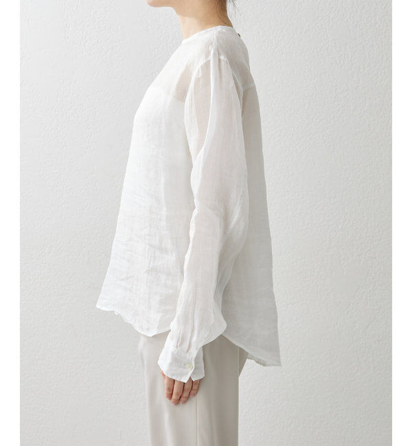  「クルーネックラミーブラウス」|シャツ・ブラウス|