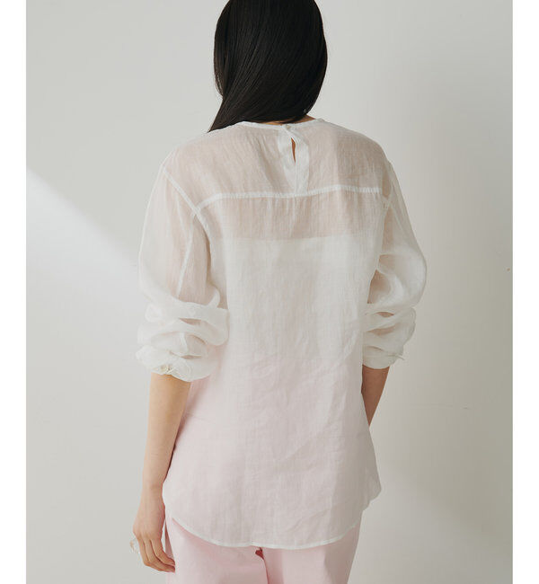  「クルーネックラミーブラウス」|シャツ・ブラウス|