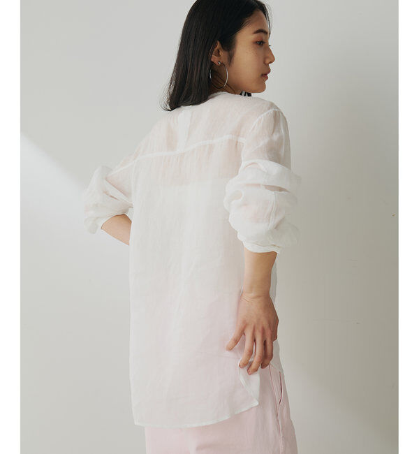 「クルーネックラミーブラウス」|シャツ・ブラウス|