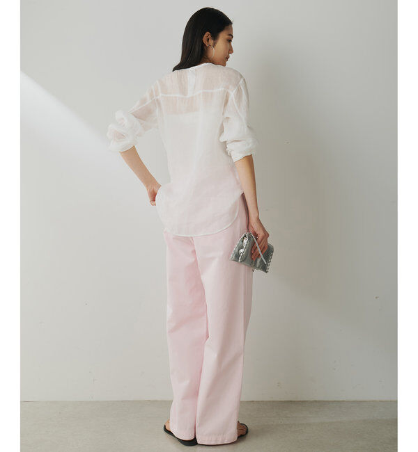  「クルーネックラミーブラウス」|シャツ・ブラウス|