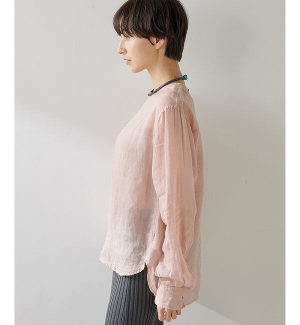  「クルーネックラミーブラウス」|シャツ・ブラウス|