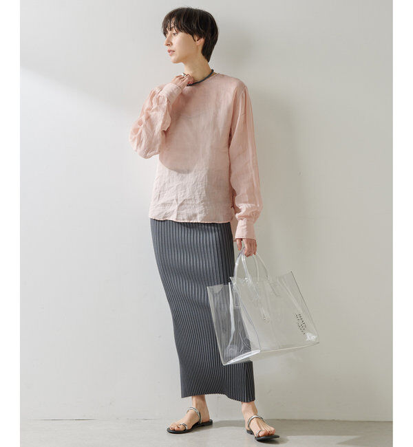  「クルーネックラミーブラウス」|シャツ・ブラウス|