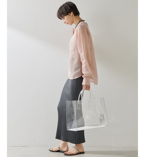  「クルーネックラミーブラウス」|シャツ・ブラウス|