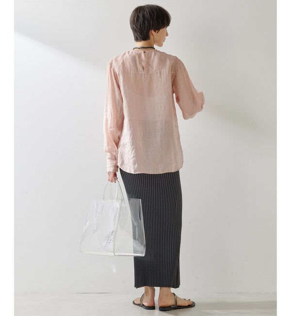  「クルーネックラミーブラウス」|シャツ・ブラウス|