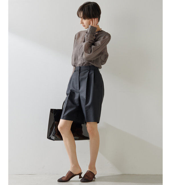  「クルーネックラミーブラウス」|シャツ・ブラウス|