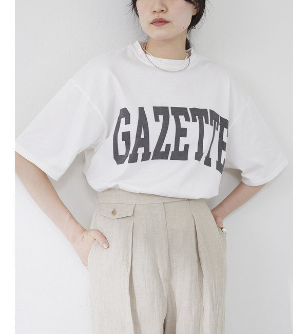  「GAZETTEロゴ Tシャツ」|Tシャツ・カットソー|オフホワイト