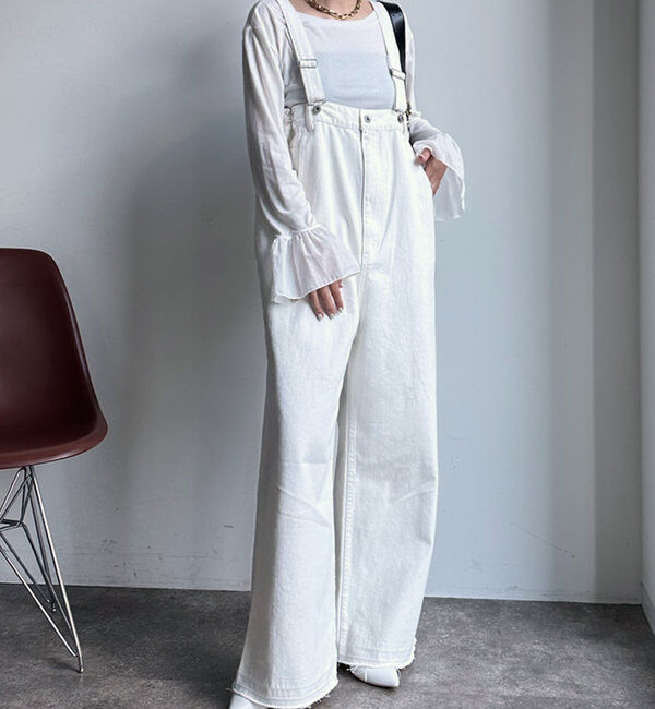  「【2サイズ展開！】ツイルサロペット」|デニム|