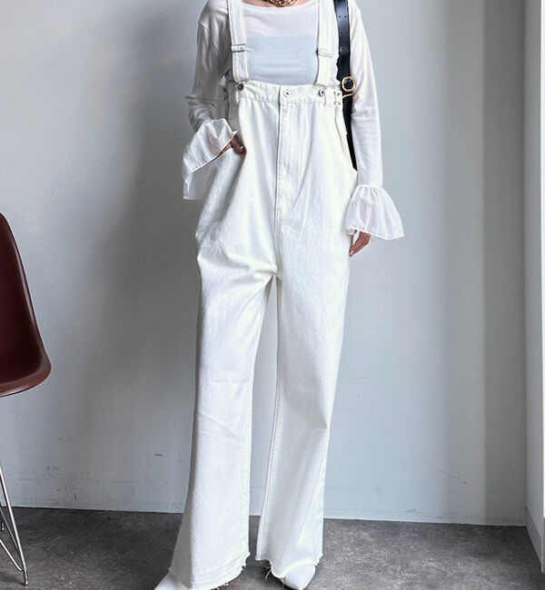  「【2サイズ展開！】ツイルサロペット」|デニム|